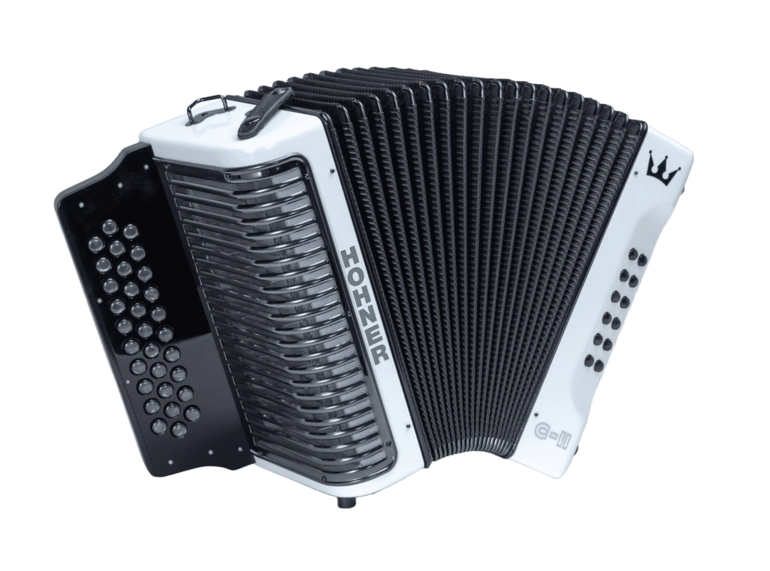 Hohner Corona C-II GCF Accordion White Rainbow